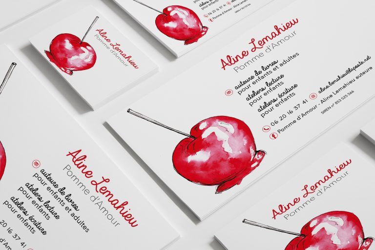 Carte de visite Pomme d_amour