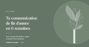 Plan de communication de fin d'année en 6 semaines pour petits commerces et indépendants