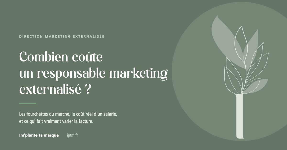 Combien coûte un responsable marketing externalisé, Im'plante ta marque