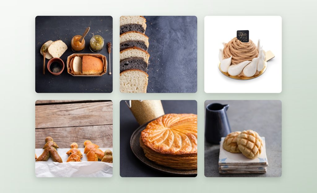 Photos des publications sur les réseaux sociaux pour Maison Hirose, boulangerie-pâtisserie bio en Alsace