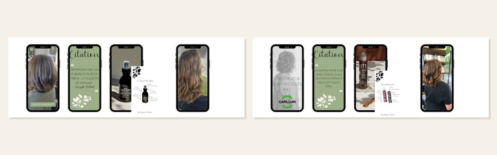Stories Instagram pour Le Salon, salon de coiffure à Wettolsheim