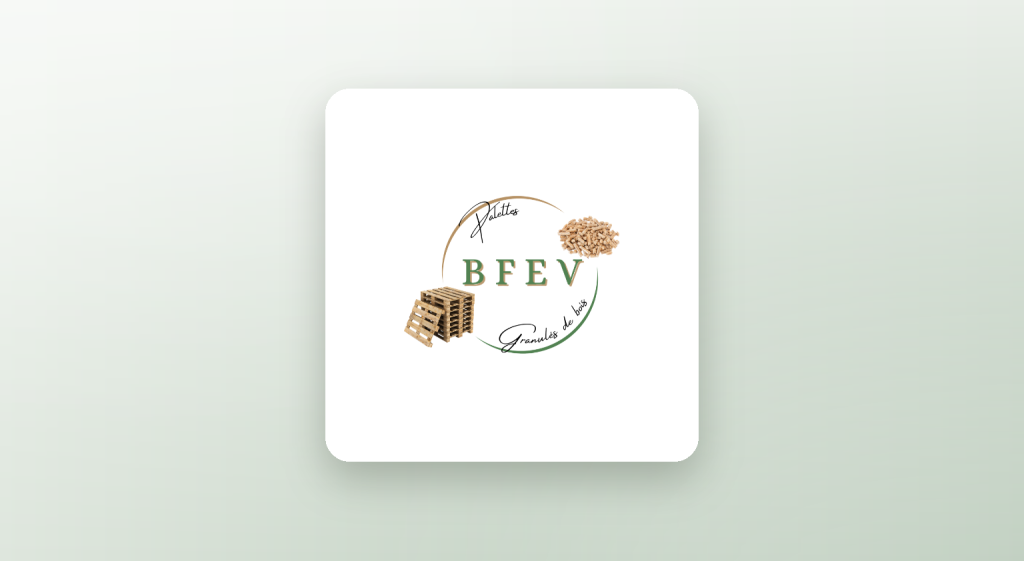 Logo de Brand Fabrication et Énergies Vertes, palettes et granulés de bois à Bisel