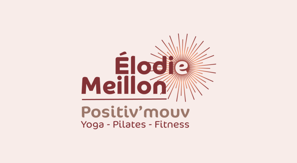 Logo de Positiv'mouv, Élodie Meillon, coach Pilates, yoga et fitness