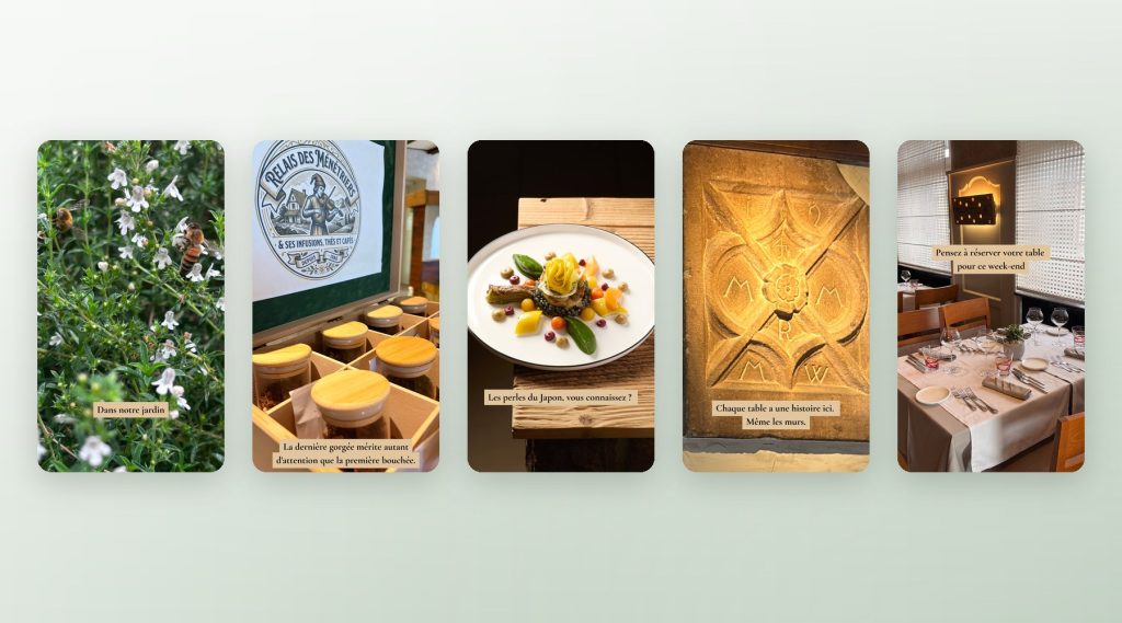 Stories Instagram pour Au Relais des Ménétriers, restaurant gastronomique à Ribeauvillé