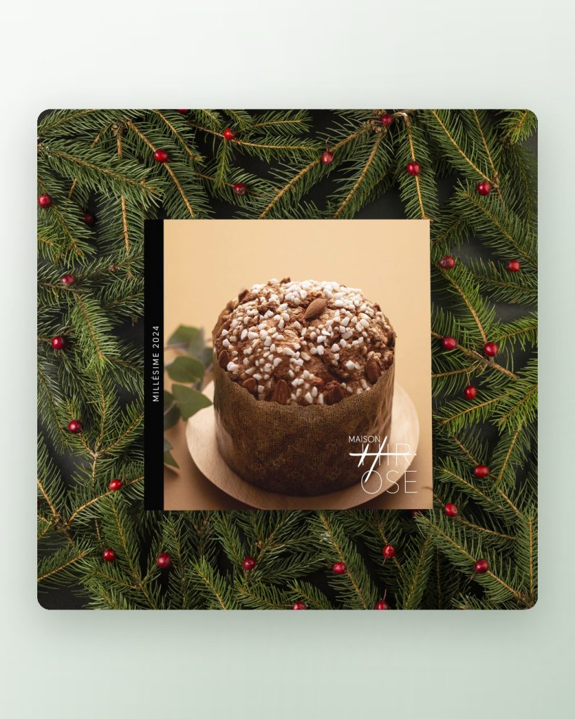 Catalogue de Noël 2024 pour Maison Hirose, boulangerie-pâtisserie bio en Alsace