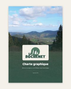 Couverture de la charte graphique du Bocheney, gîte de montagne à Orbey