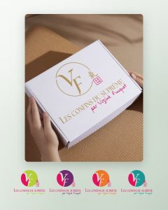 Coffret et logos des quatre saisons pour Les Confins du Suprême, praticienne en énergétique chinoise à Orbey