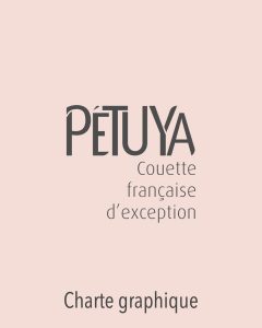 Couverture de la charte graphique pour Pétuya, literie artisanale à Zimmerbach