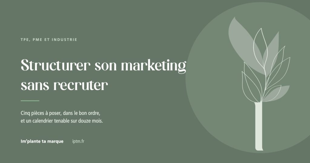 Structurer son marketing sans recruter, TPE et PME, Im'plante ta marque