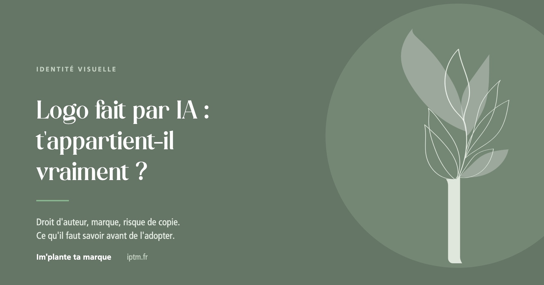 Logo fait par IA : à qui appartient-il vraiment ?